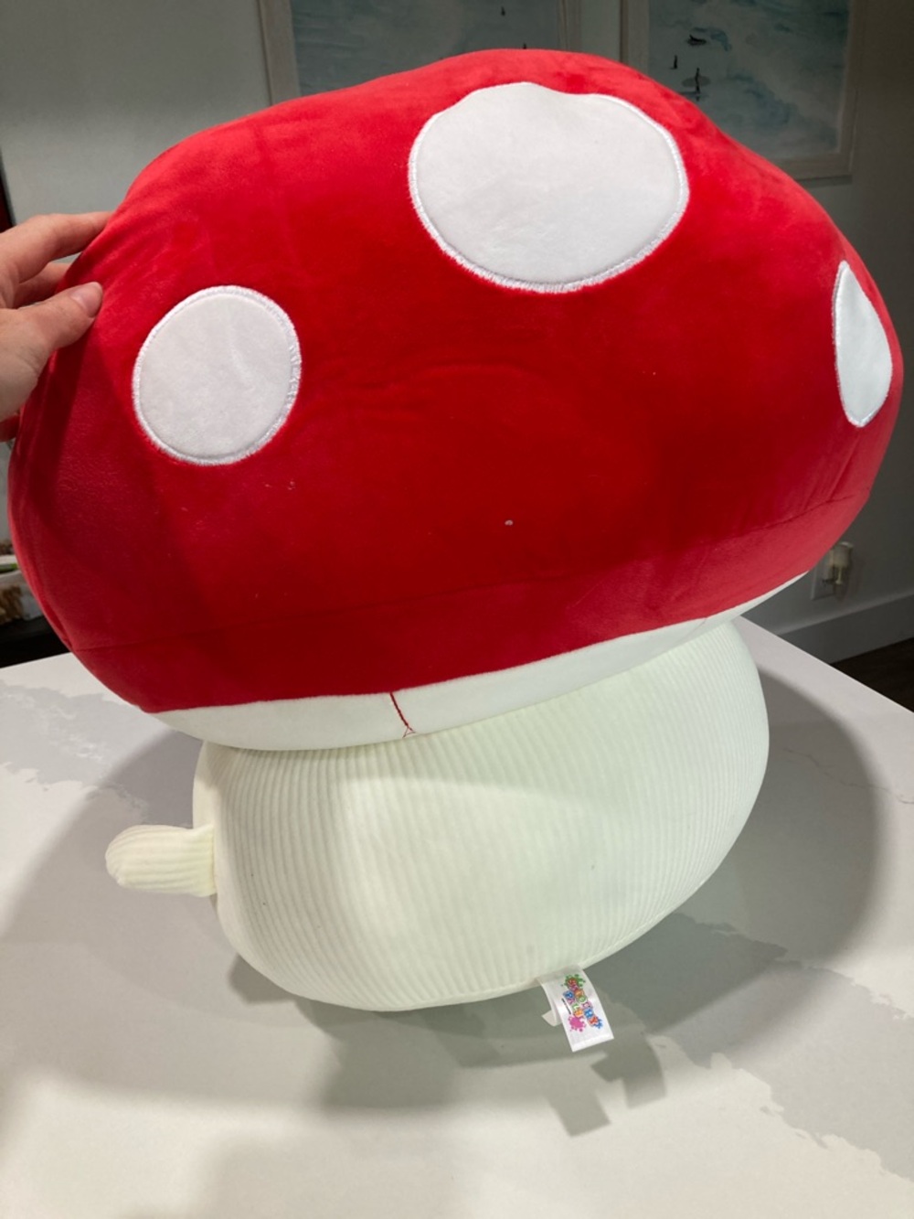 Big Red Mushroom Plush Pillow - Picture 3 of 5
